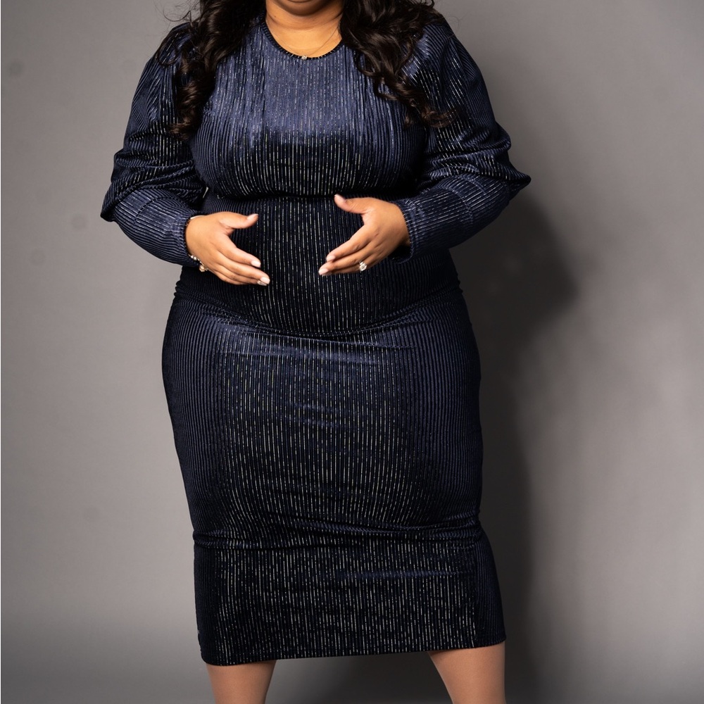 Midi Velvet Dress